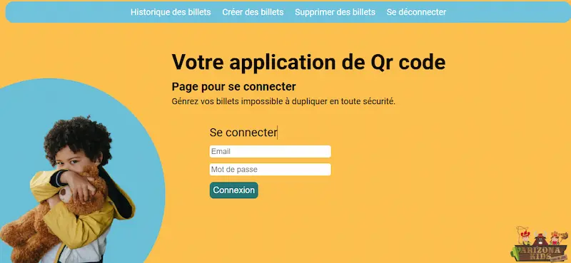 picture of the website.