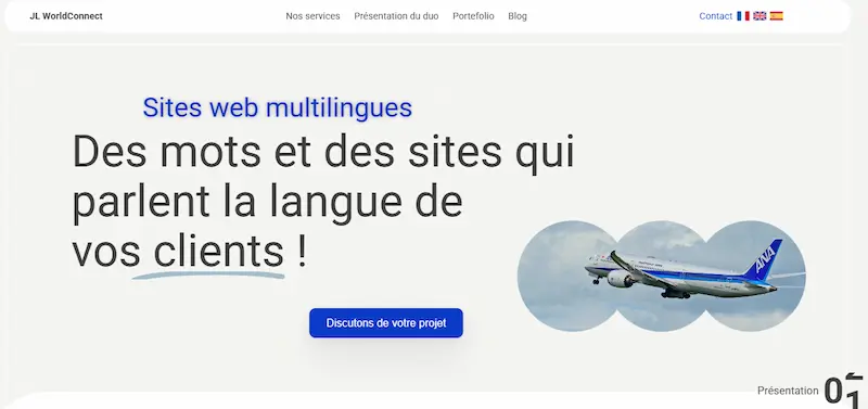 picture of the website.