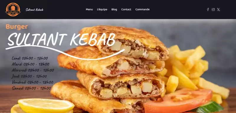 picture of the website.